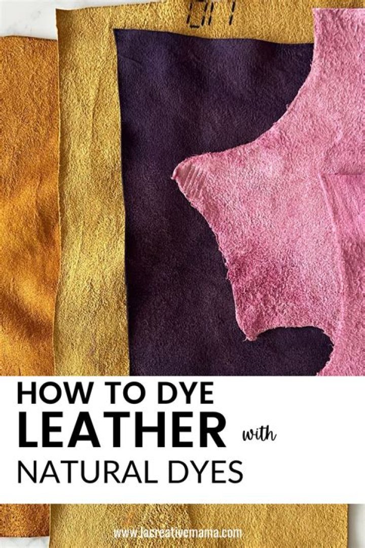 What can I dye leather with