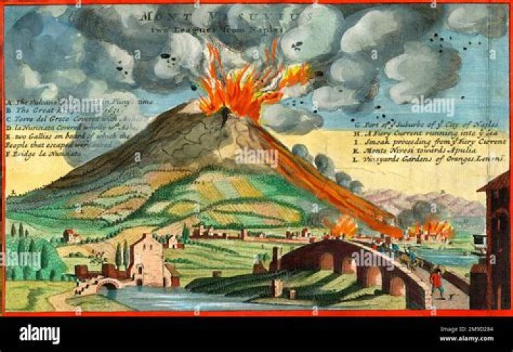 What caused Mount Vesuvius