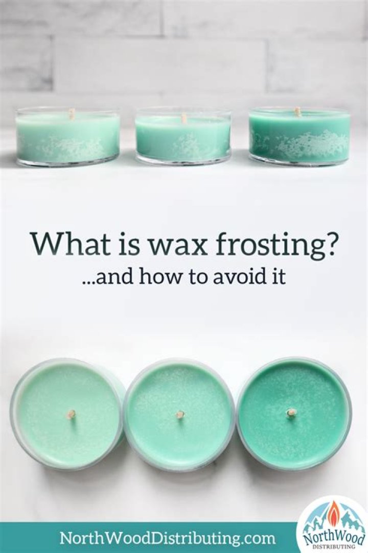 What causes frosting on wax melts