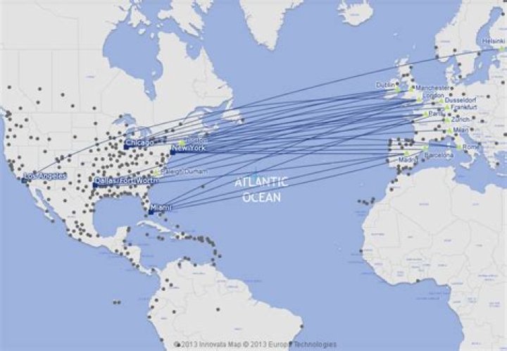 What cities does AA fly to