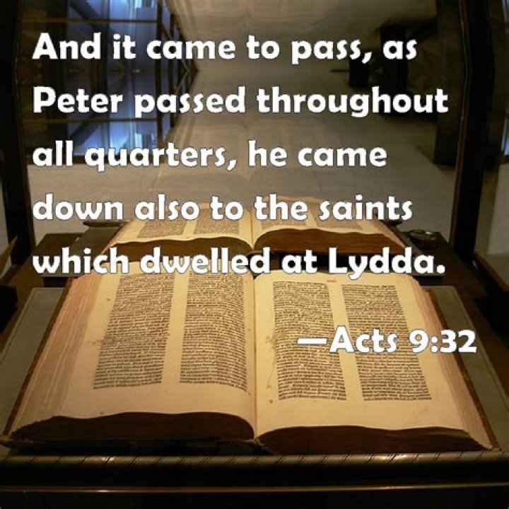 What did Peter do at Lydda