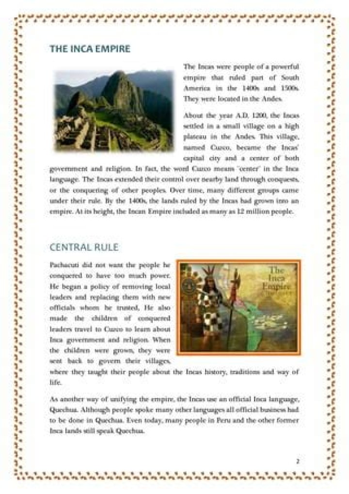 What did the Incas practice
