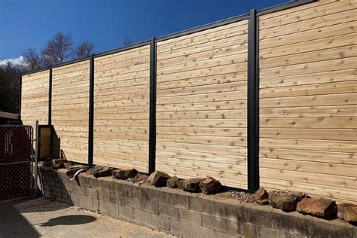 What do fence panels sit on