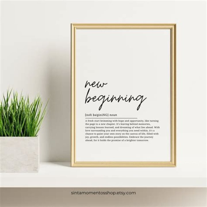 What do new beginnings mean