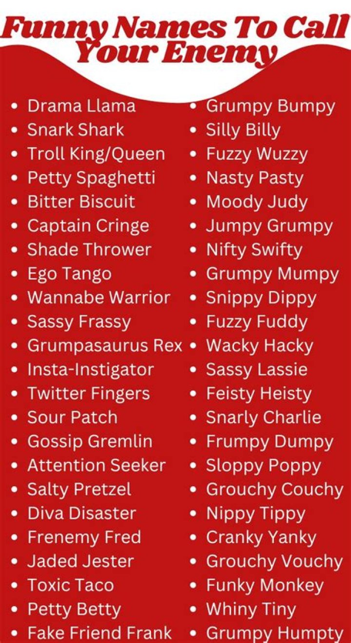 What do you call your enemy