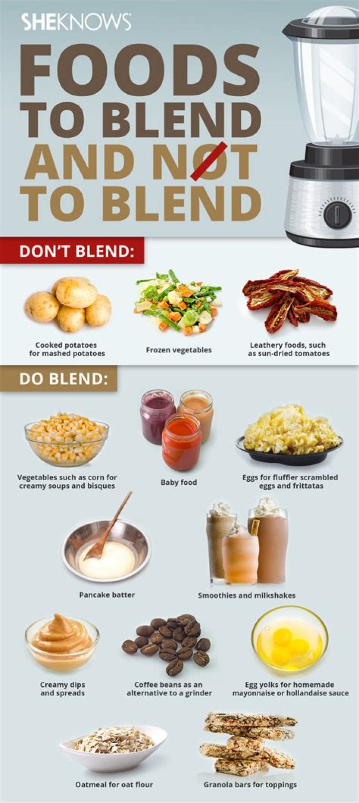What does a food blender do