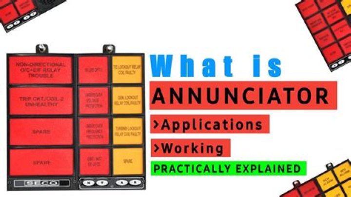 What does an annunciator do