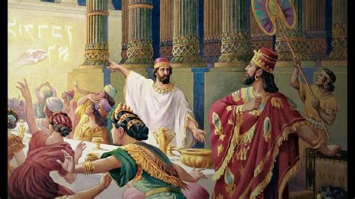 What does Babylonian finger on the wall mean
