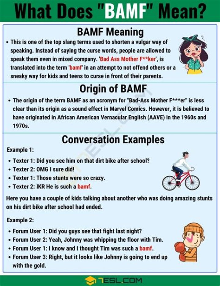 What does being a BAMF mean