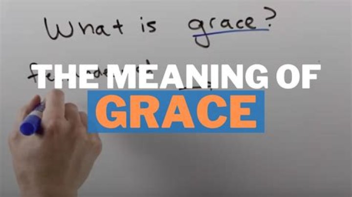 What does by his grace mean