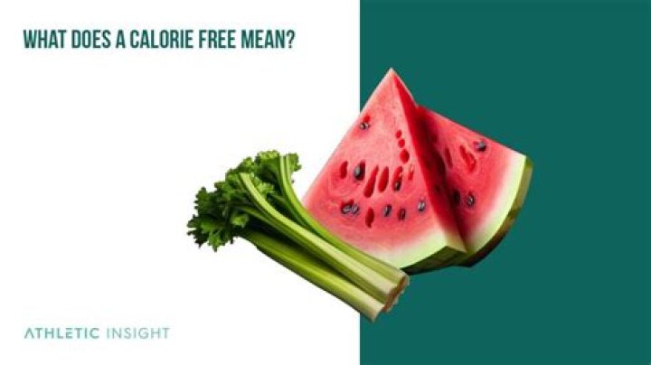 What does calorie free mean