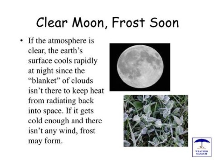What does Clear Moon Frost soon mean