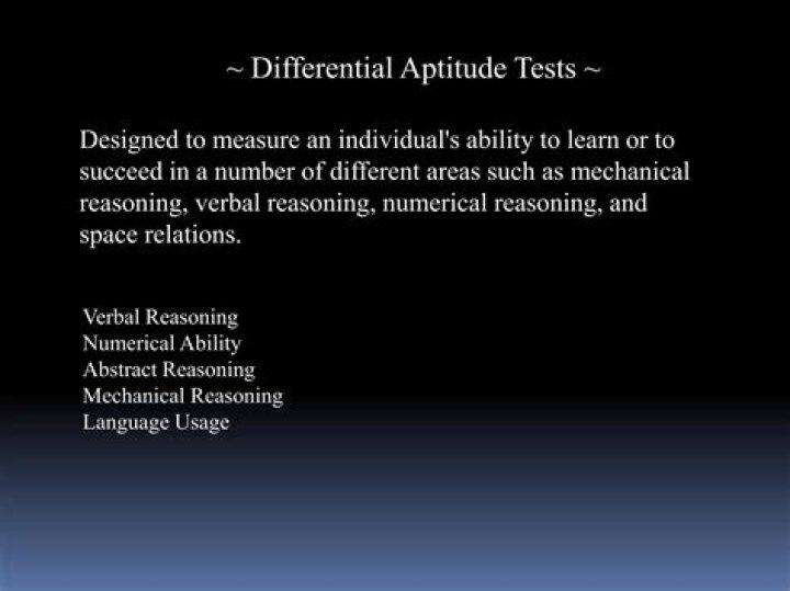 What does differential aptitude test measure