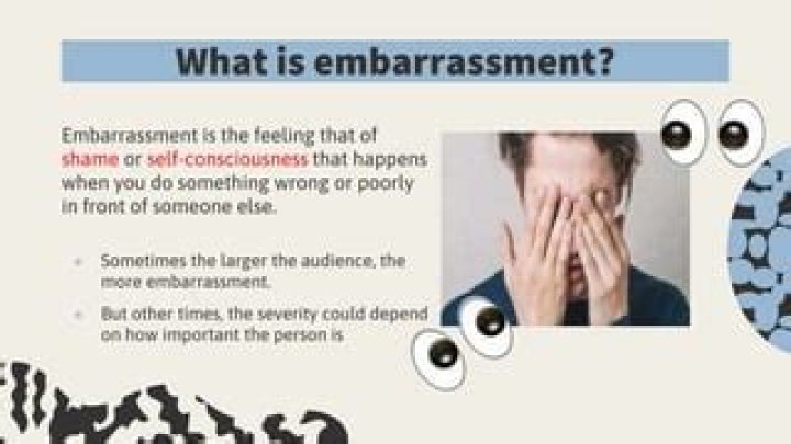 What does embarrassed mean