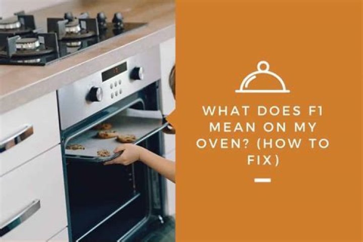 What does f1 mean on a oven