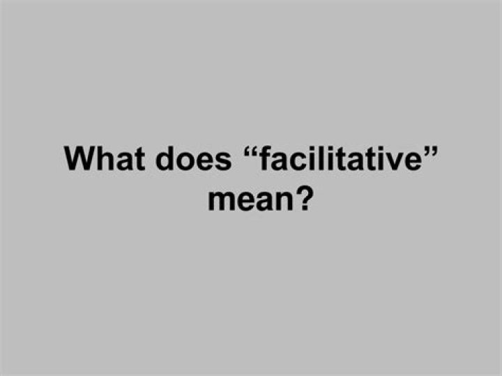 What does facilitative mean