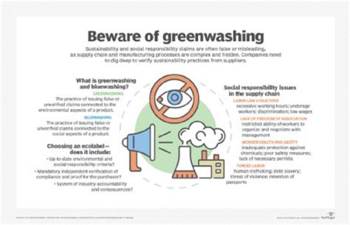 What does greenwashing mean