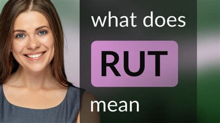 What does Im in a rut mean