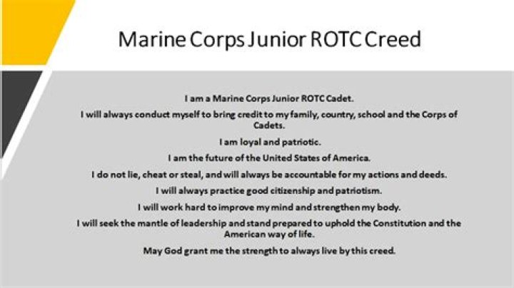 What does Jrotc creed mean