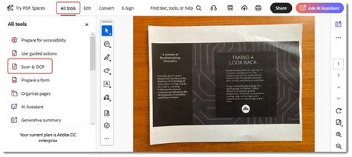 What does OCR mean in Adobe