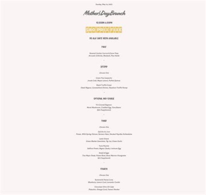 What does PA mean on a menu