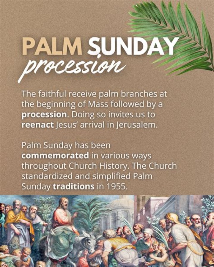 What does Palm Sunday represent