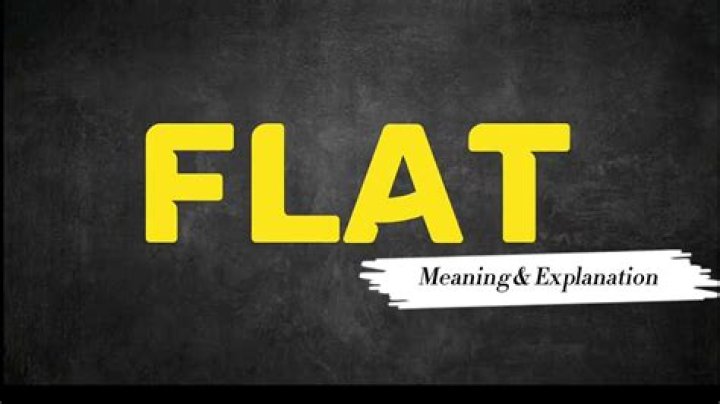 What does playing flat mean