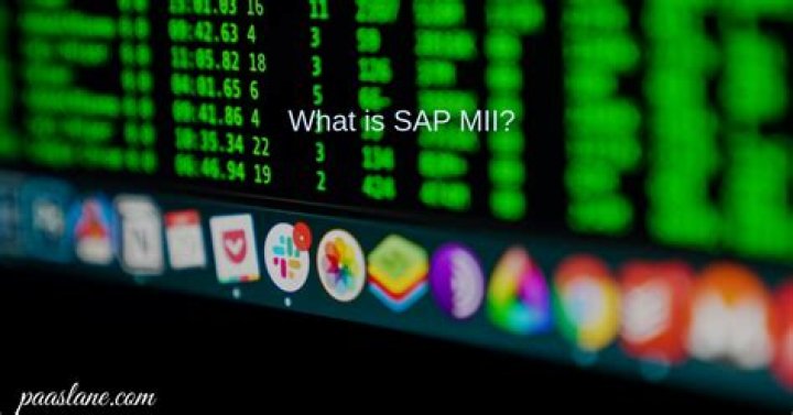 What does SAP MII stand for