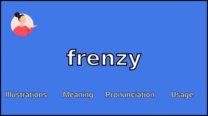 What does the word frenzied