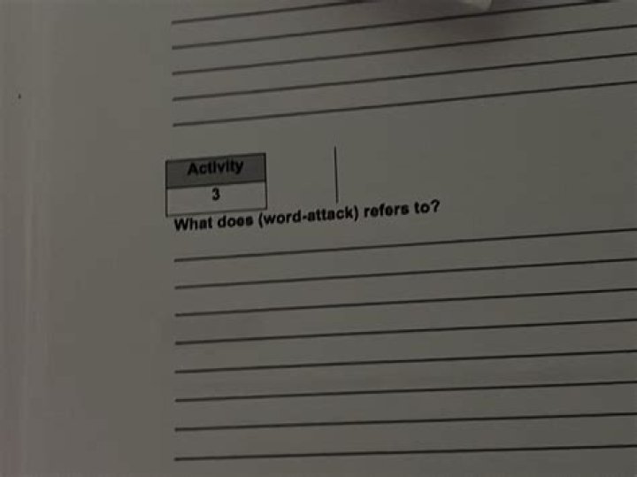 What does word attack mean