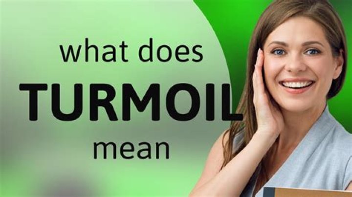 What emotional turmoil means