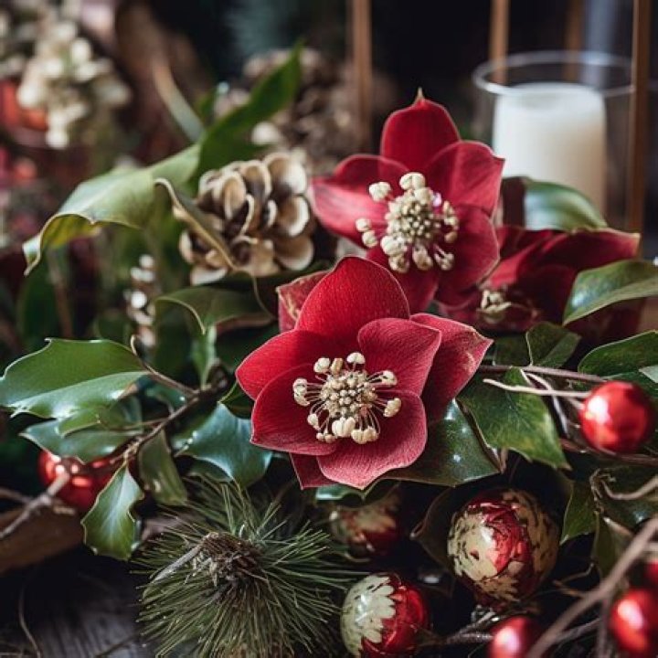 What flowers are associated with Christmas