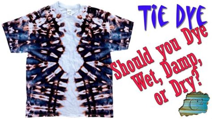 What happens if you tie dye a wet shirt