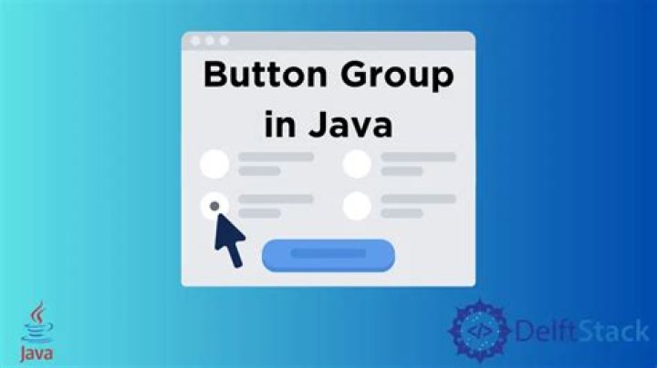 What is a button group Java