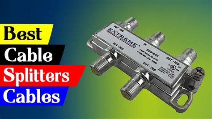 What is a cable splitter used for