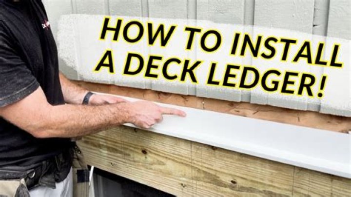 What is a ledger in decking