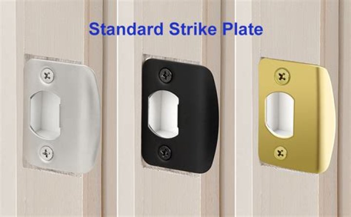 What is a lock strike plate
