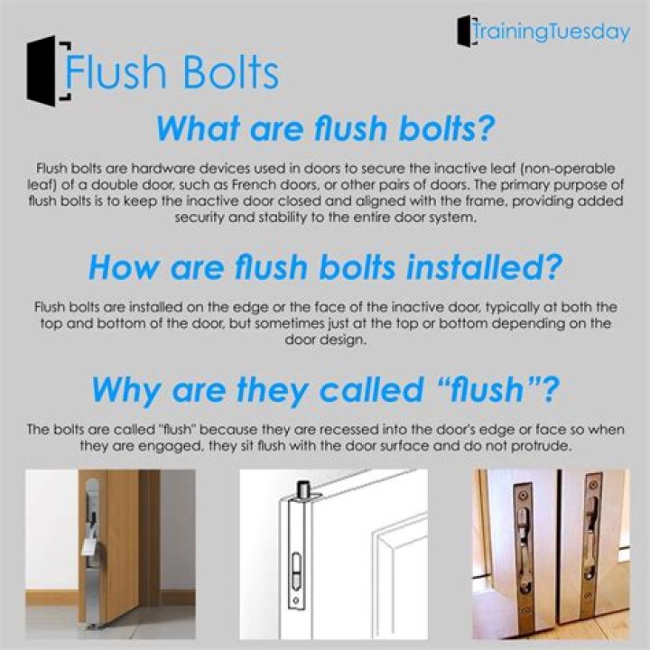 What is a manual flush bolt