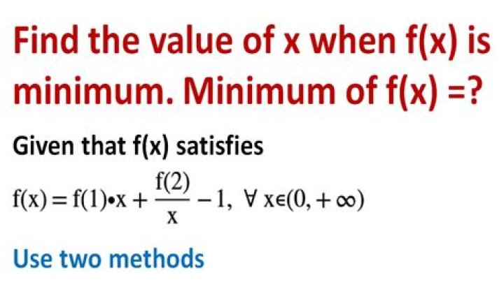 What is a minimum in stats