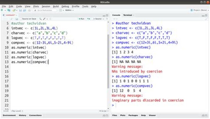 What is a numeric type in R