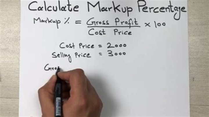 What is a percentage markup