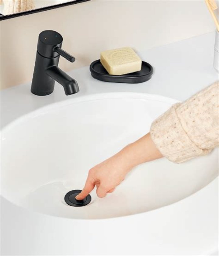 What is a push pop up drain