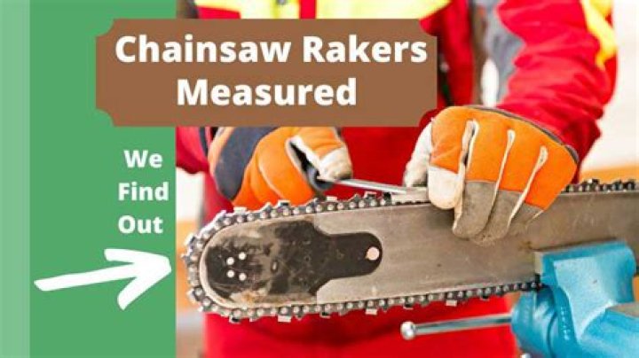 What is a raker on chainsaw