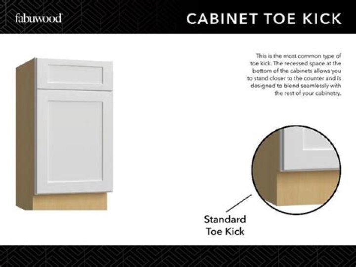 What is a recessed toe kick