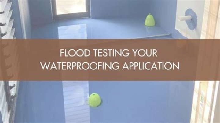 What is a shower flood test