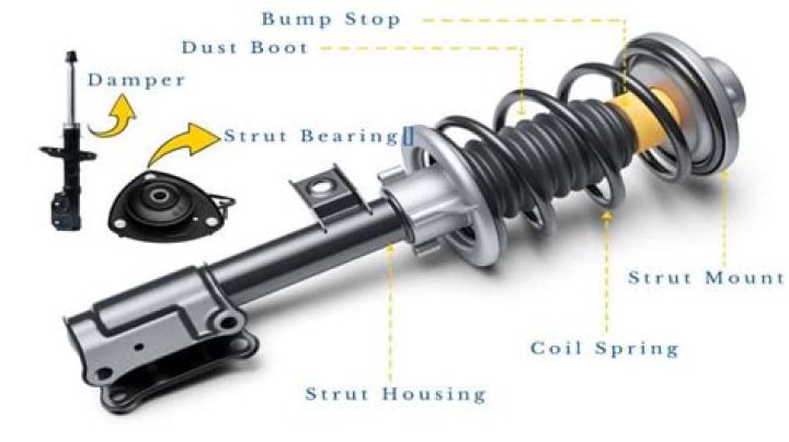 What is a strut bearing used for