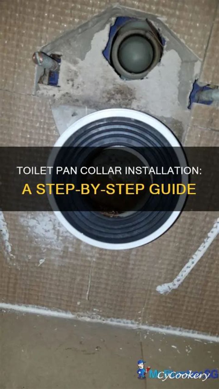 What is a toilet pan collar