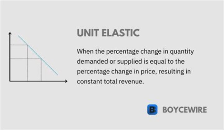 What is a unit elastic good