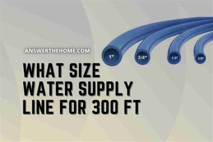 What is a water supply line