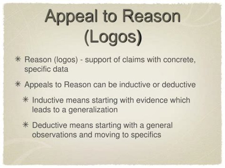 What is an appeal to reason